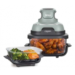 Ninja CRISPi Üksik 3,8 l 1700 W Kuumaõhu fritüür Roheline, Hall, Läbipaistev