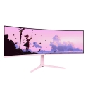 Arozzi Nova 49” Curved PC lamekuvar 124,5 cm (49") 5120 x 1440 pikslit Dual QHD LED Roosa