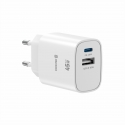Swissten Edge GaN Travel Charger GaN USB-C PD 45W + USB-A 18W QC