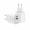 Swissten Edge GaN Travel Charger GaN USB-C PD 45W + USB-A 18W QC