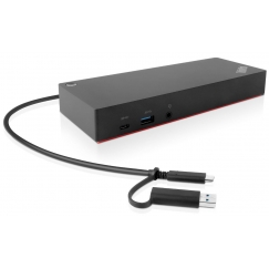 Lenovo 40AF0135EU knyginių kompiuterių dokas / jungčių replikatorius Vielinis Juoda