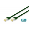 Digitus DK-1644-A-030-G-10 võrgukaabel Roheline 3 m Cat6a S/FTP (S-STP) Digitus DK-1644-A-030-G-10 võrgukaabel Roheline 3 m Cat6a S/FTP (S-STP)