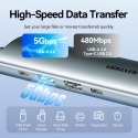 Vention TGL Langallinen USB 3.2 Gen 1 (3.1 Gen 1) Type-C Harmaa Vention TGL Langallinen USB 3.2 Gen 1 (3.1 Gen 1) Type-C Harmaa