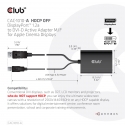 CLUB3D CAC-1010-A videokaabliadapter 0,6 m DisplayPort DVI-D + USB Must