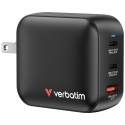 Verbatim GaN Charger 100W Universal Black AC Fast charging Indoor Verbatim GaN Charger 100W Universal Black AC Fast charging Indoor