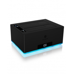 ICY BOX IB-127CL-U3 USB 3.2 Gen 1 (3.1 Gen 1) Type-B Melns