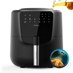 Cecotec 03300 taukvāres katls Viens 5,5 L Atsevišķs 1550 W Fritētājs ar zemu tauku saturu Melns