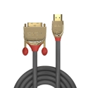 Lindy 36195 videokaapeli-adapteri 2 m HDMI-tyyppi A (vakio) DVI-D Kulta, Harmaa Lindy 36195 videokaapeli-adapteri 2 m HDMI-tyyppi A (vakio) DVI-D Kulta, Harmaa