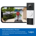 TP-Link Tapo D210 videopuhelinjärjestelmä 3 MP Musta, Valkoinen