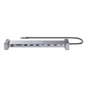 Manhattan 190398 dokstacija Vadu USB 3.2 Gen 1 (3.1 Gen 1) Type-C Pelēks Manhattan 190398 dokstacija Vadu USB 3.2 Gen 1 (3.1 Gen 1) Type-C Pelēks