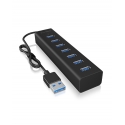 ICY BOX IB-HUB1700-U3 USB 3.2 Gen 1 (3.1 Gen 1) Type-A 5000 Mbit/s Melns ICY BOX IB-HUB1700-U3 USB 3.2 Gen 1 (3.1 Gen 1) Type-A 5000 Mbit/s Melns