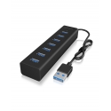 ICY BOX IB-HUB1700-U3 USB 3.2 Gen 1 (3.1 Gen 1) Type-A 5000 Mbit/s Musta ICY BOX IB-HUB1700-U3 USB 3.2 Gen 1 (3.1 Gen 1) Type-A 5000 Mbit/s Musta