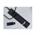 ICY BOX IB-HUB1700-U3 USB 3.2 Gen 1 (3.1 Gen 1) Type-A 5000 Mbit/s Melns ICY BOX IB-HUB1700-U3 USB 3.2 Gen 1 (3.1 Gen 1) Type-A 5000 Mbit/s Melns