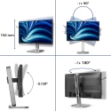 Philips 4000 series 24B2N4200/00 монитор для ПК 60,5 cm (23.8") 1920 x 1080 пикселей Full HD ЖК Серы