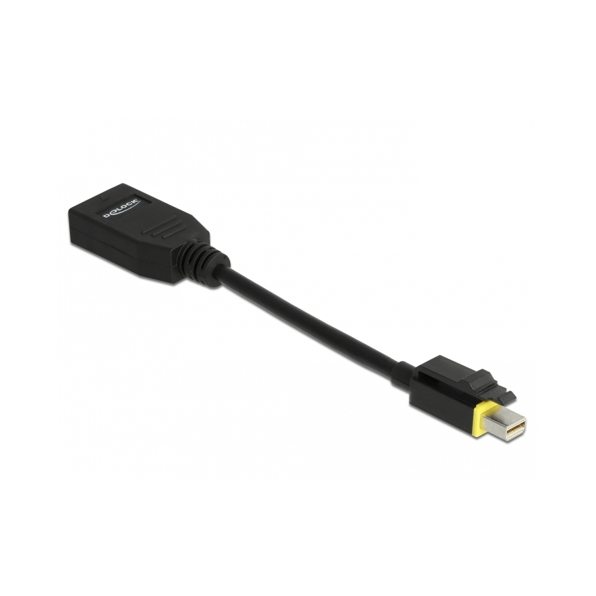 DeLOCK 65978 video kabeļu aksesuārs 0,15 m Mini DisplayPort DisplayPort Melns