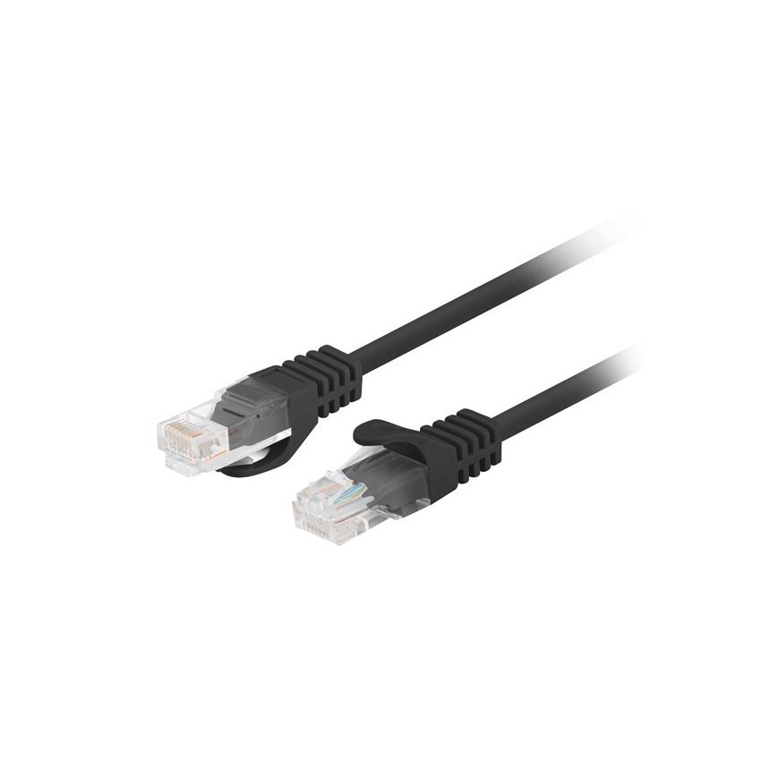 Lanberg PCU6-20CC-0025-BK võrgukaabel Must 0,25 m Cat6 U/UTP (UTP)