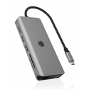 ICY BOX IB-DK4061-CPD Проводная USB 3.2 Gen 1 (3.1 Gen 1) Type-C Серый ICY BOX IB-DK4061-CPD Проводная USB 3.2 Gen 1 (3.1 Gen 1) Type-C Серый