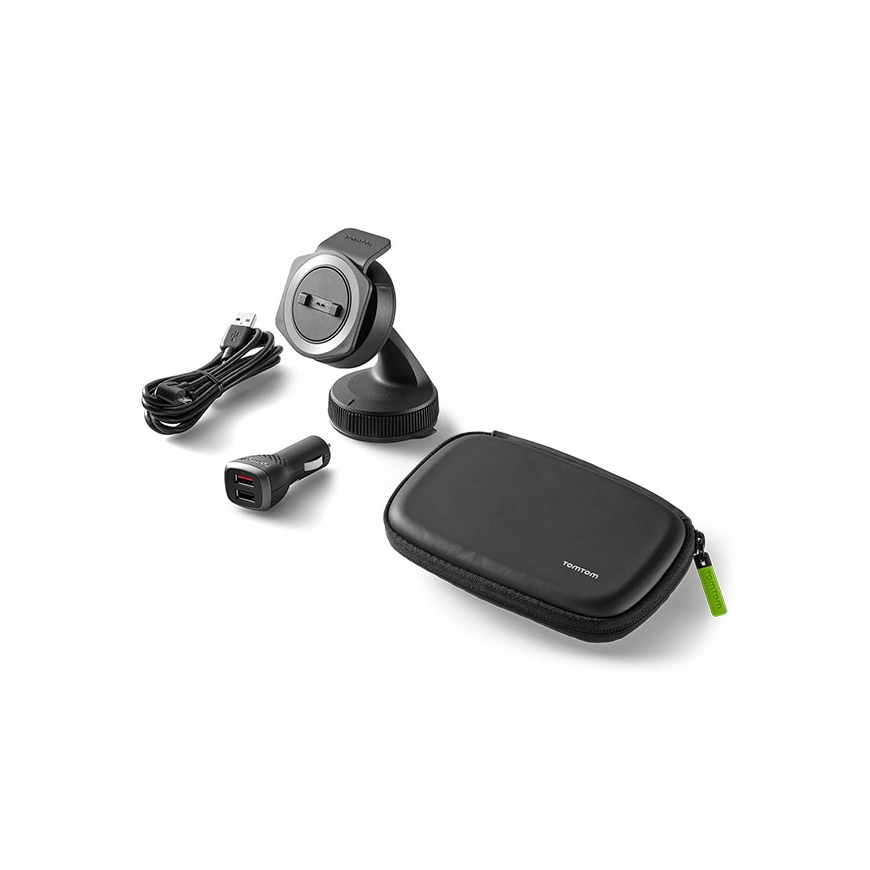 TomTom Autokiinnityssarja ja suojaava kantolaukku