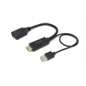 Equip 119039 video kabeļu aksesuārs 0,15 m HDMI Type A (Standard) DisplayPort Melns Equip 119039 video kabeļu aksesuārs 0,15 m HDMI Type A (Standard) DisplayPort Melns