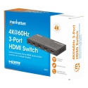 Manhattan 208222 video signālu komutators HDMI Manhattan 208222 video signālu komutators HDMI