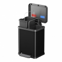 Hailo Öko duo plus M 18 L Rectangular Steel Black Hailo Öko duo plus M 18 L Rectangular Steel Black