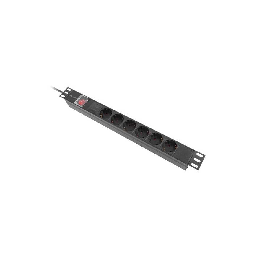 Lanberg PDU-06F-0200-IEC-BK блок распределения питания 6 розетка(и) 1U Черный – 2
