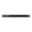 Lanberg PDU-06F-0200-IEC-BK блок распределения питания 6 розетка(и) 1U Черный Lanberg PDU-06F-0200-IEC-BK блок распределения питания 6 розетка(и) 1U Черный