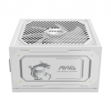 MSI MAG A1000GL PCIE5 WHITE maitinimo blokas 1000 W 24-pin ATX ATX Balta MSI MAG A1000GL PCIE5 WHITE maitinimo blokas 1000 W 24-pin ATX ATX Balta