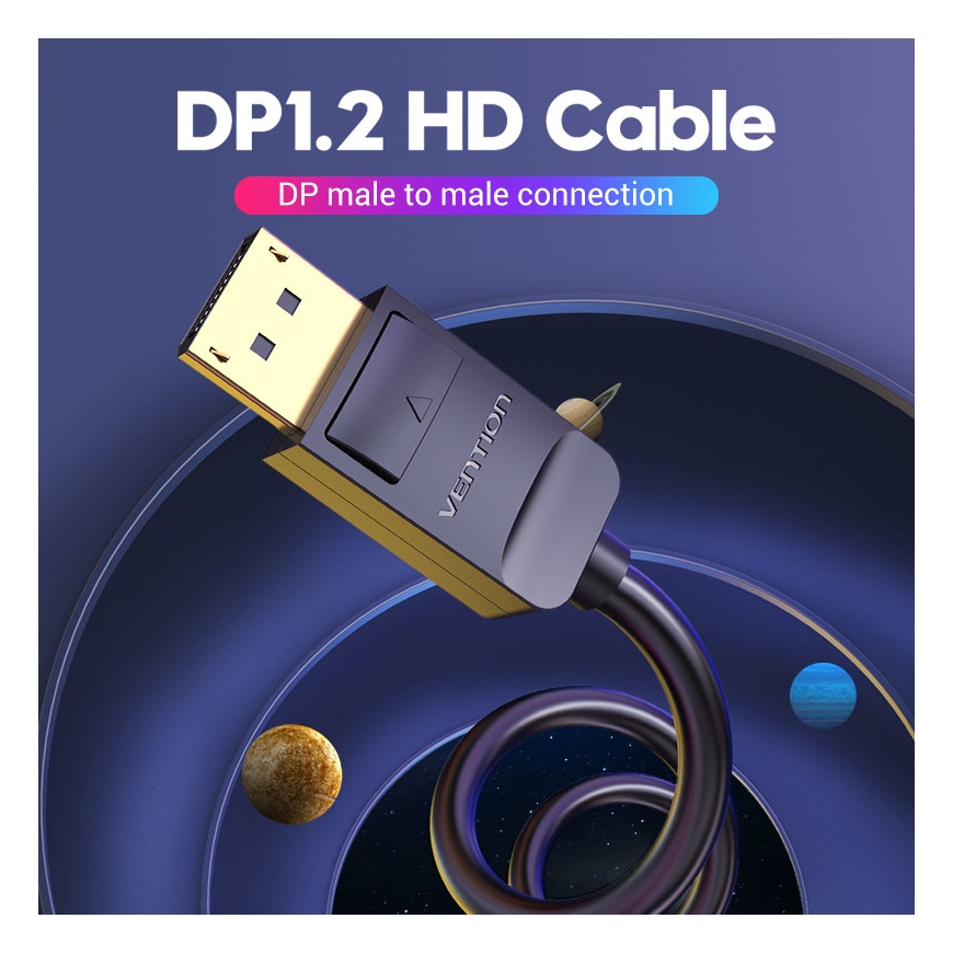 Vention HACBJ „DisplayPort“ kabelis 5 m Juoda – 3