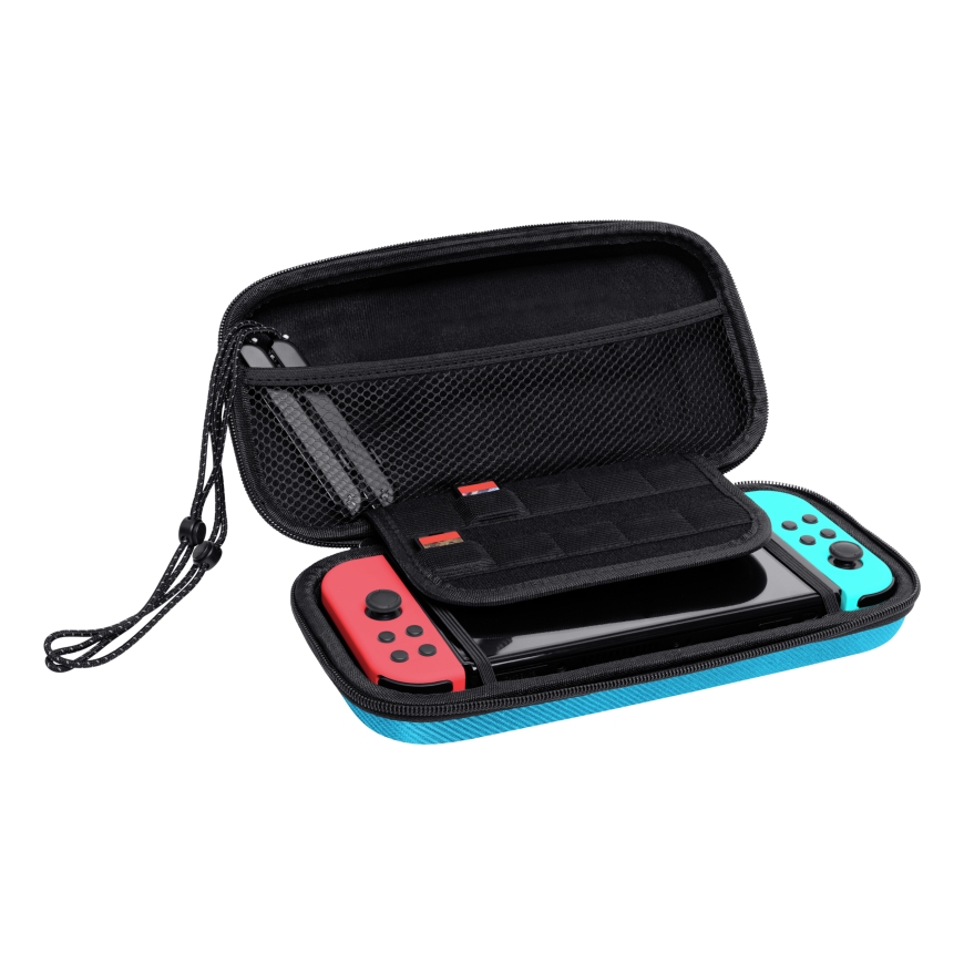Trust GXT 1248S Hardshell ümbris Nintendo Must, Sinine, Punane