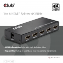 CLUB3D 1 to 4 HDMI™ Splitter 4K120Hz CLUB3D 1 to 4 HDMI™ Splitter 4K120Hz