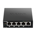 D-Link DGS-1005P Неуправляемый L2 Gigabit Ethernet (10/100/1000) Питание по Ethernet (PoE) Черный