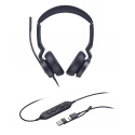 Yealink UH46 Dual UC USB-C/A Austiņas Vadu Birojs / zvanu centrs USB Type-C / USB Type-A Melns