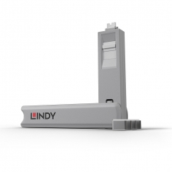 Lindy 40427 заглушка для порта Port blocker + key USB Type-C Белый 5 шт