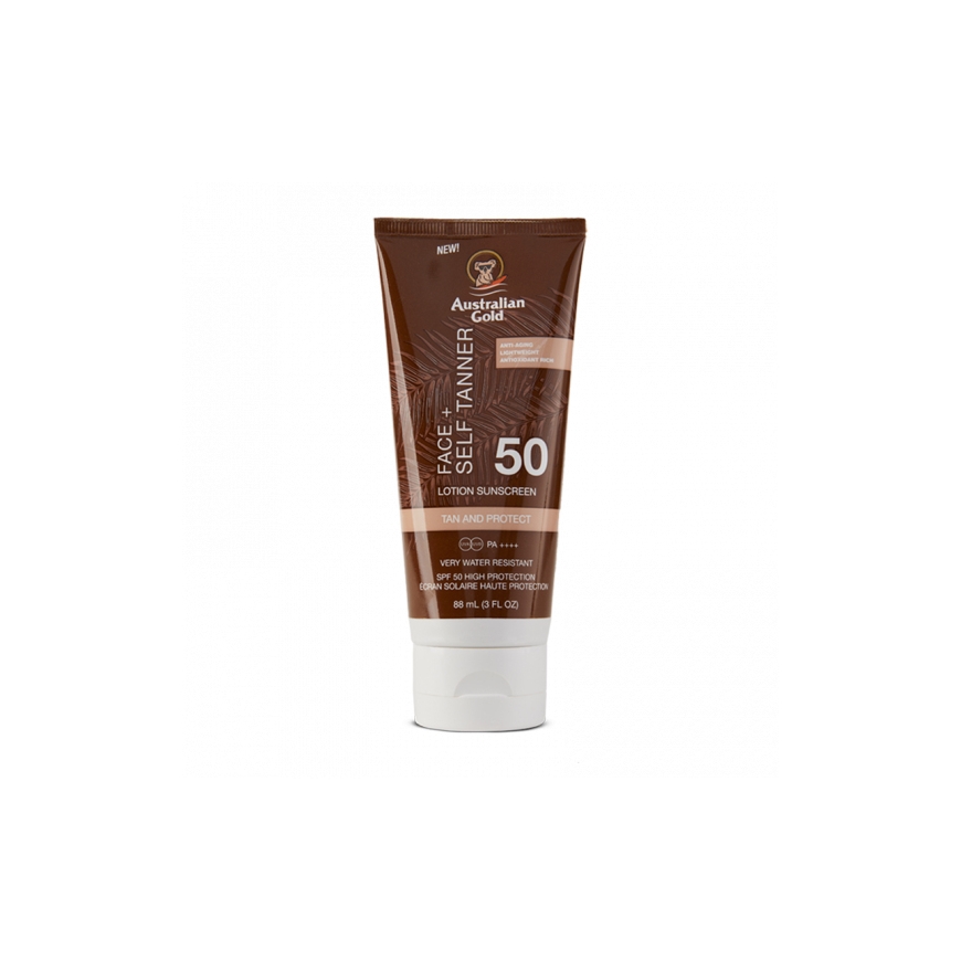 Australian Gold Spf 50 Face+ Self Tanner Lotion Cream 88 ml