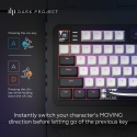 Dark Project Tamsus projektas ALU87B Bushido, G3MS Moonstone Switch, JAV näppäimistö Koti /Toimisto Dark Project Tamsus projektas ALU87B Bushido, G3MS Moonstone Switch, JAV näppäimistö Koti /Toimisto