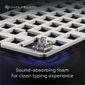 Dark Project Tamsus projektas ALU87B Bushido, G3MS Moonstone Switch, JAV tastatūra Mājas/Biroja QWER