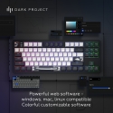 Dark Project Tamsus projektas ALU87B Bushido, G3MS Moonstone Switch, JAV näppäimistö Koti /Toimisto Dark Project Tamsus projektas ALU87B Bushido, G3MS Moonstone Switch, JAV näppäimistö Koti /Toimisto