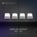 Dark Project Tamsus projektas ALU87B Bushido, G3MS Moonstone Switch, JAV keyboard Home/Office QWERTY Dark Project Tamsus projektas ALU87B Bushido, G3MS Moonstone Switch, JAV keyboard Home/Office QWERTY