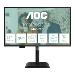 AOC Q27P4CV PC lamekuvar 68,6 cm (27") 2560 x 1440 pikslit Quad HD LED Must