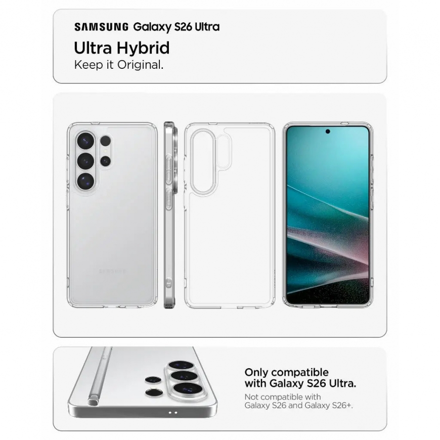 Spigen Ultra Hybrid mobiliojo telefono dėklas 17,5 cm (6.9") Permatomas – 2