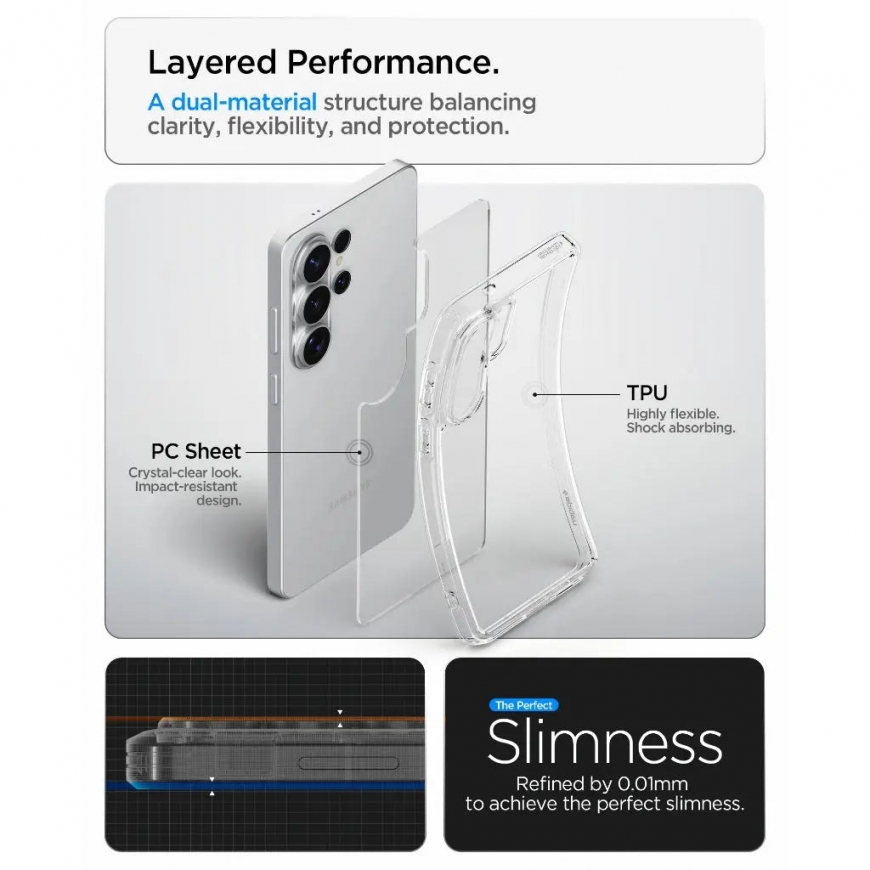 Spigen Ultra Hybrid mobiiltelefoni ümbris 17,5 cm (6.9") Kate Läbipaistev – 4