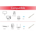 Equip 645600 võrgukaabel Hall 1 m Cat6a S/FTP (S-STP) Equip 645600 võrgukaabel Hall 1 m Cat6a S/FTP (S-STP)