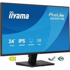 iiyama ProLite X2491HS-B1 tietokoneen litteä näyttö 60,5 cm (23.8") 1920 x 1080 pikseliä Full HD LCD