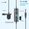 BOYA BY-M1S микрофон Черный Лавальерный/петличный микрофон BOYA BY-M1S микрофон Черный Лавальерный/петличный микрофон