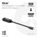 CLUB3D CAC-1188 video kabeļu aksesuārs 0,09 m Mini DisplayPort HDMI Melns CLUB3D CAC-1188 video kabeļu aksesuārs 0,09 m Mini DisplayPort HDMI Melns