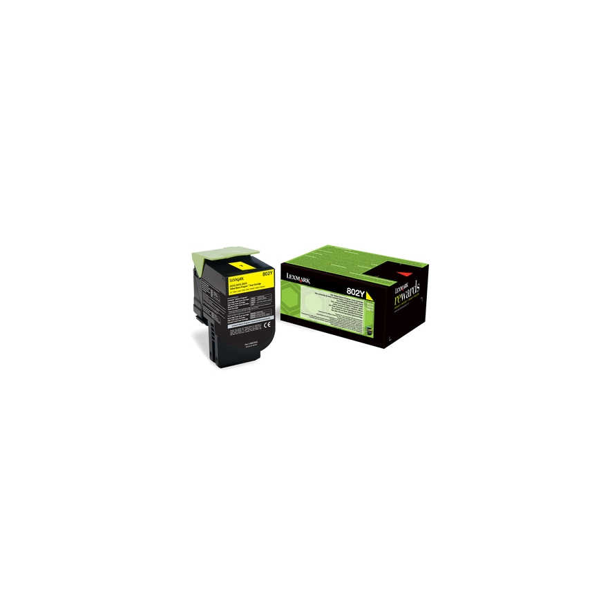 Lexmark 802Y toner cartridge 1 pc(s) Original Yellow