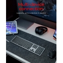 KeySonic KSK-8023BTRF (DE) klaviatuur Universaalne Bluetooth QWERTZ Saksa keel Söehall, Must KeySonic KSK-8023BTRF (DE) klaviatuur Universaalne Bluetooth QWERTZ Saksa keel Söehall, Must