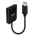 Lindy 38433 video kabeļu aksesuārs DisplayPort 2 x HDMI Lindy 38433 video kabeļu aksesuārs DisplayPort 2 x HDMI