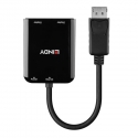 Lindy 38433 video kabeļu aksesuārs DisplayPort 2 x HDMI Lindy 38433 video kabeļu aksesuārs DisplayPort 2 x HDMI